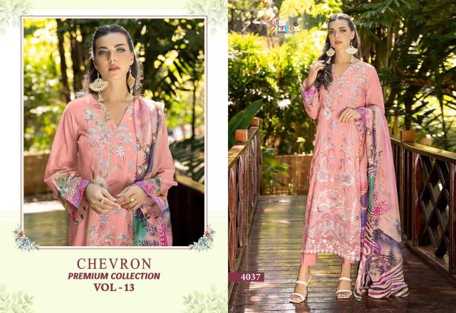 Shree Chevron Premium Collection Vol 13 Catalog Chiffon Dupatta pakistani suits in hyderabad