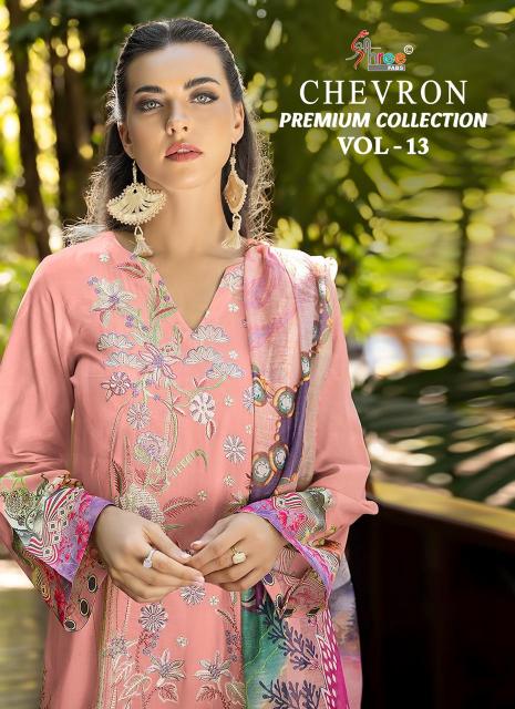 Shree Chevron Premium Collection Vol 13 Catalog Cotton Dupatta pakistani suits in bangalore