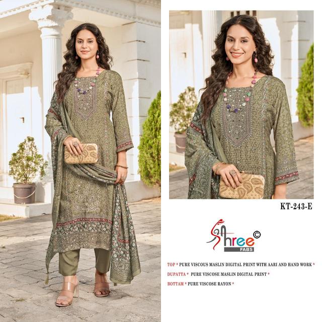 Shree Fabs KT 243 NX catalog pakistani suit wholesale price