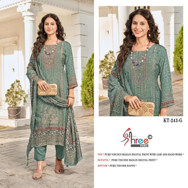 Shree Fabs KT 243 NX catalog pakistani suit wholesale price