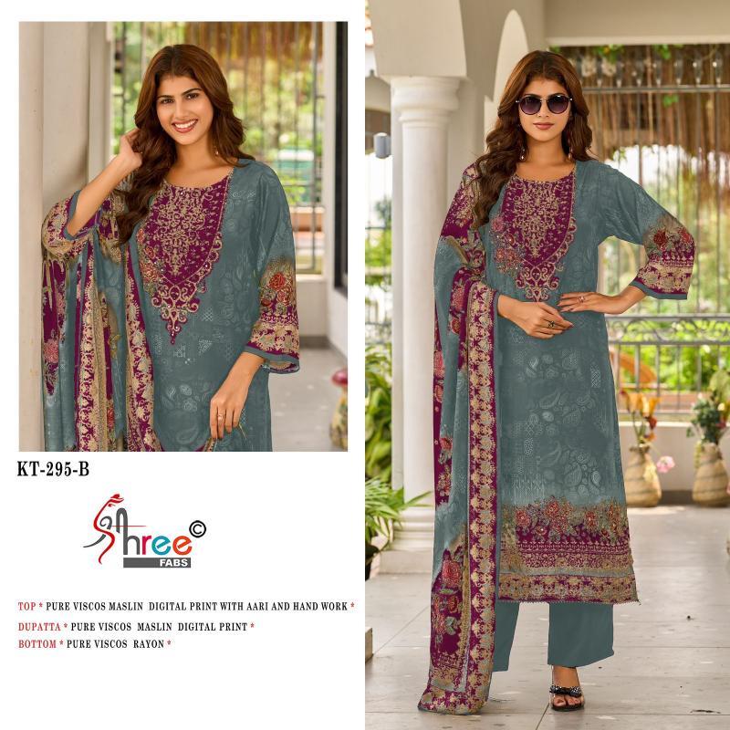 Shree Fabs KT 295 catalog pakistani suits replica vendors