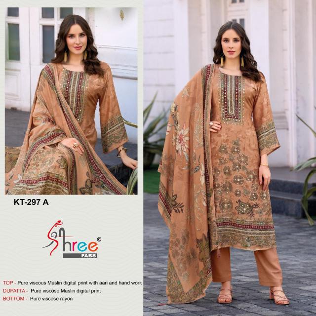 Shree Fabs KT 297 catalog pakistani suits trend growing in kashmir