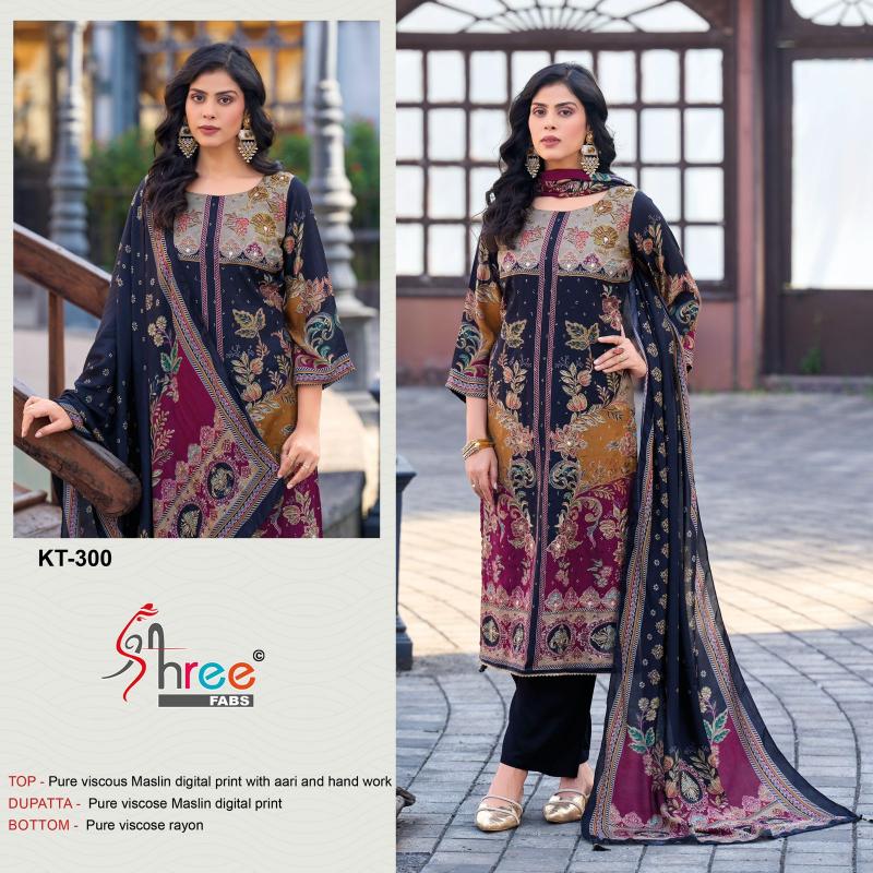 Shree Fabs KT 300 catalog pakistani suits trend growing