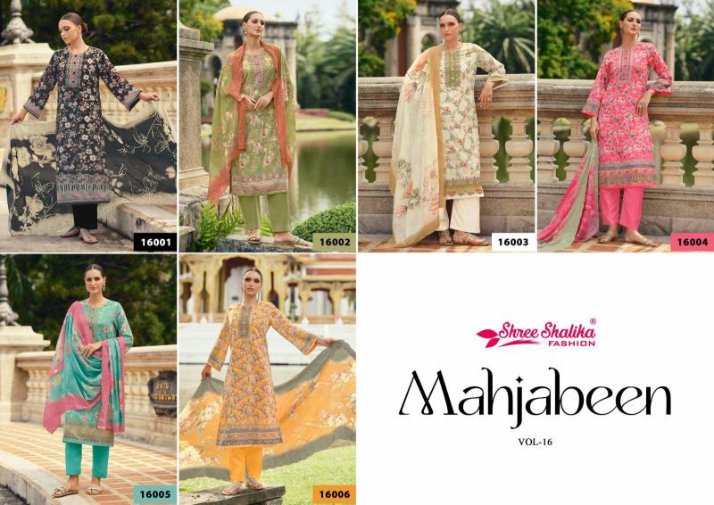 Shree Shalika Mahjabeen Vol 16 catalog unstitched salwar kameez wholesale market in delhi