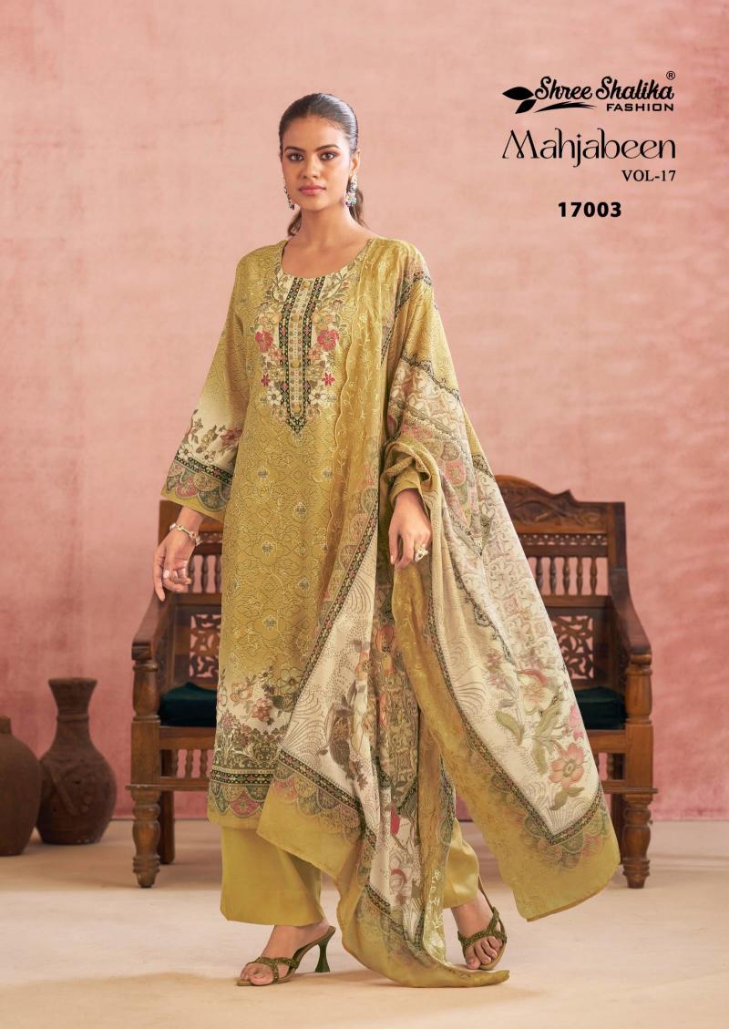 Shree Shalika Mahjabeen Vol 17 catalog unstitched salwar kameez wholesale market in mumbai