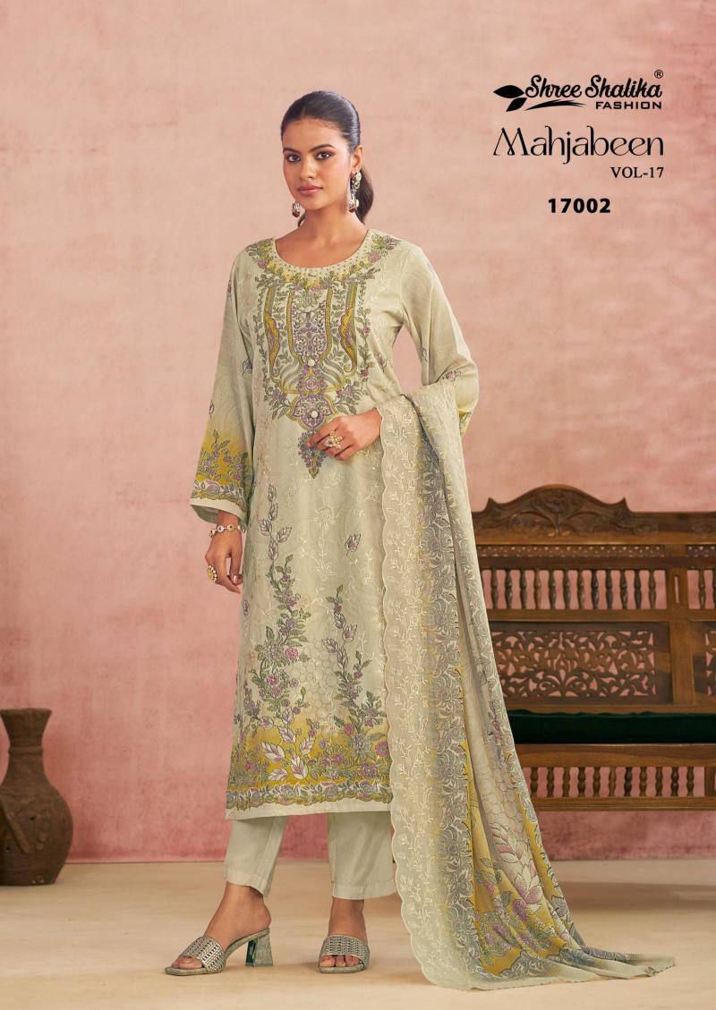Shree Shalika Mahjabeen Vol 17 catalog unstitched salwar kameez wholesale market in mumbai