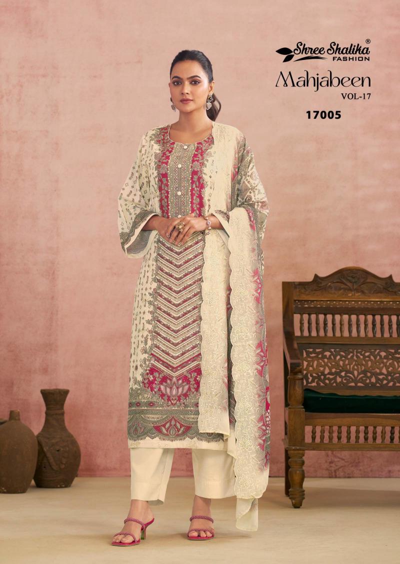 Shree Shalika Mahjabeen Vol 17 catalog unstitched salwar kameez wholesale market in mumbai