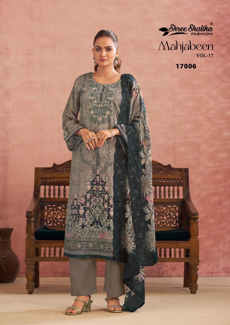 Shree Shalika Mahjabeen Vol 17 catalog unstitched salwar kameez wholesale market in mumbai