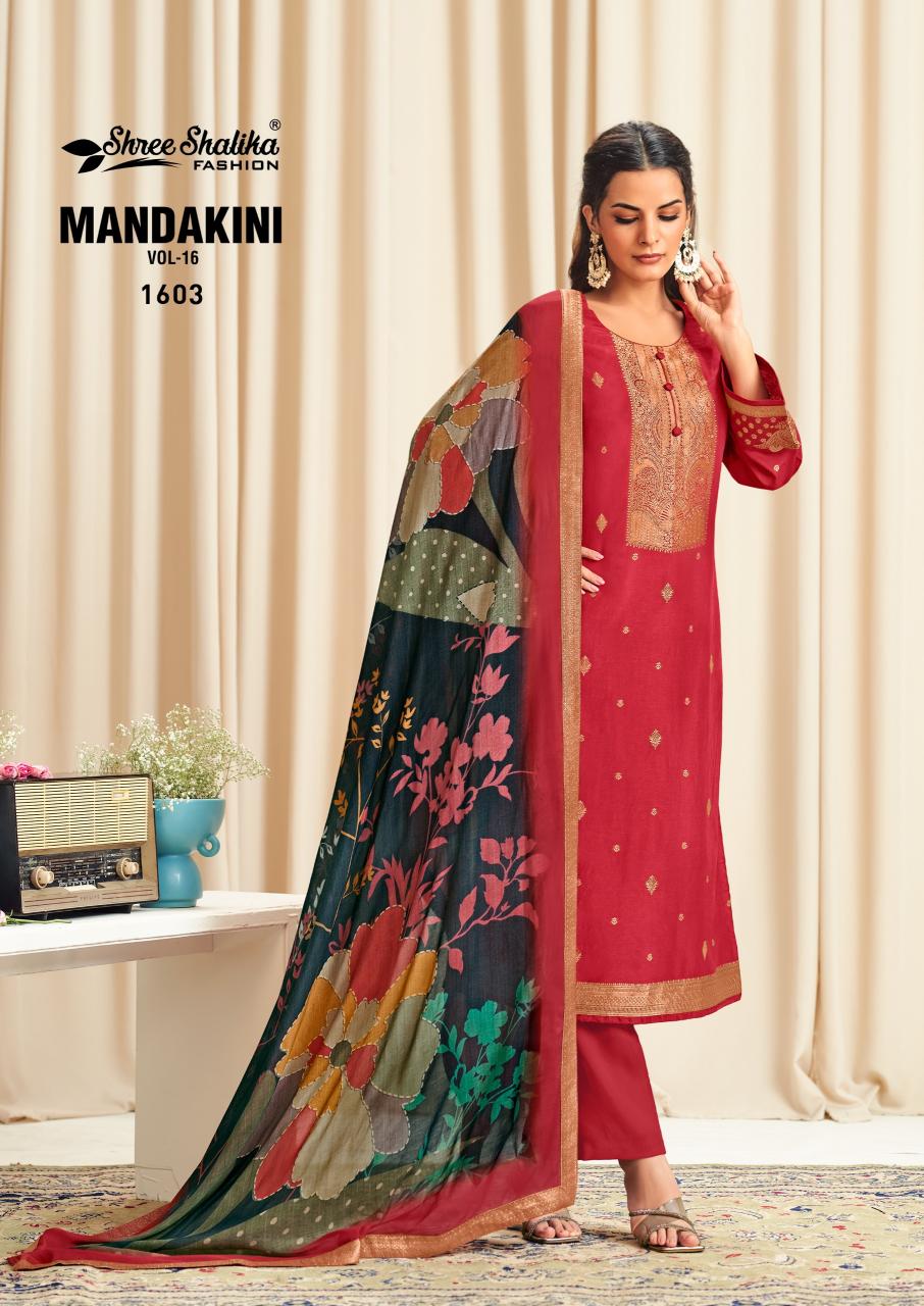Shree Shalika Mandakini Vol 16 catalog unstitched salwar kameez wholesalers uk