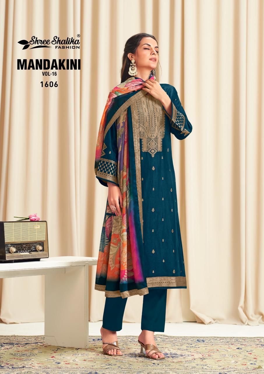 Shree Shalika Mandakini Vol 16 catalog unstitched salwar kameez wholesalers uk