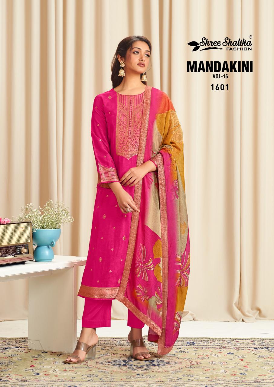 Shree Shalika Mandakini Vol 16 catalog unstitched salwar kameez wholesalers uk