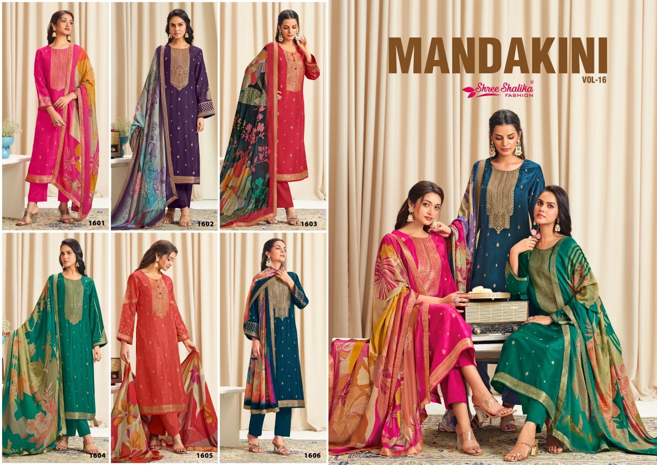 Shree Shalika Mandakini Vol 16 catalog unstitched salwar kameez wholesalers uk