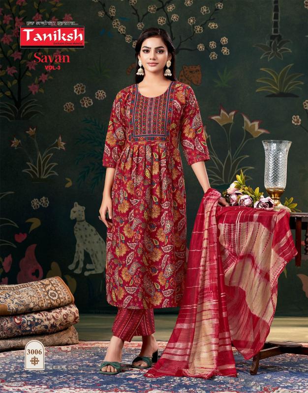Taniksh Savan vol 3 Catalog online wholesale kurtis surat