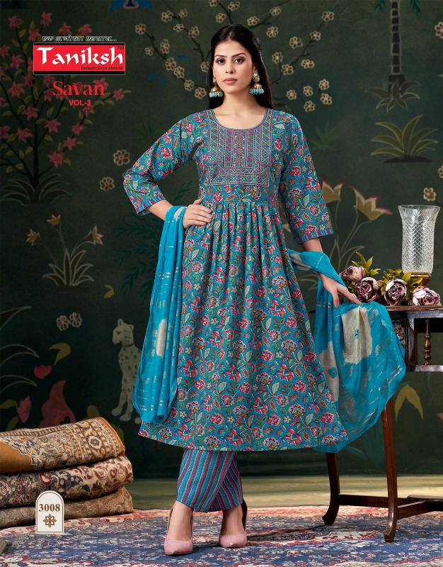 Taniksh Savan vol 3 Catalog online wholesale kurtis surat