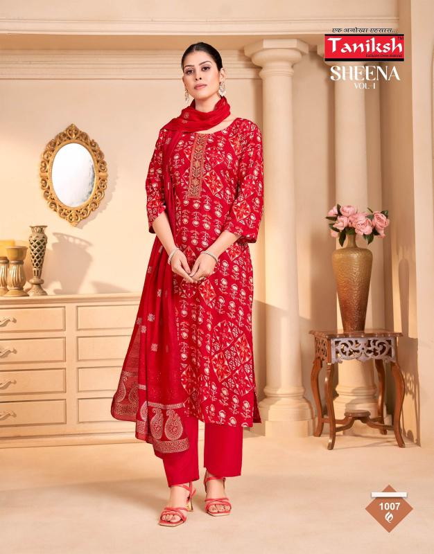 Taniksh Sheena Vol 1 catalog buy wholesale kurtis in surat