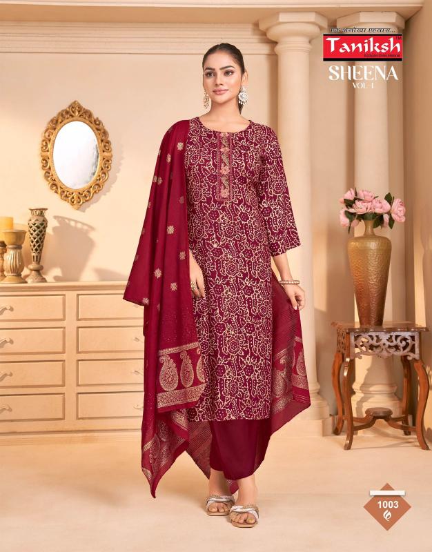 Taniksh Sheena Vol 1 catalog buy wholesale kurtis in surat