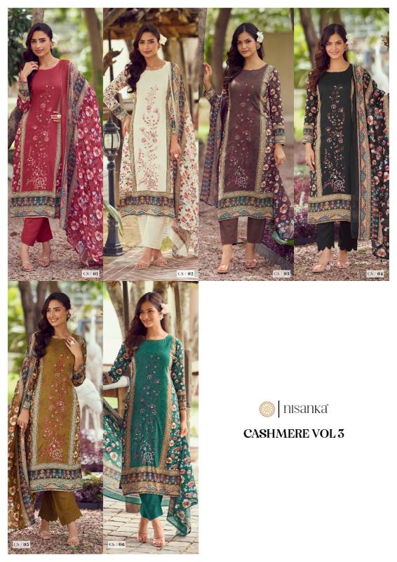 The Hermitage Shop Cashmere vol 3 catalog wholesale dress material from surat mills