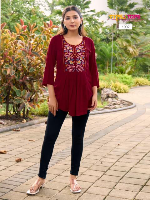Tips & Tops Sana vol 5 catalog short kurti wholesale