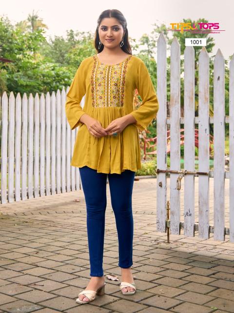 Tips & Tops Sana vol 5 catalog short kurti wholesale