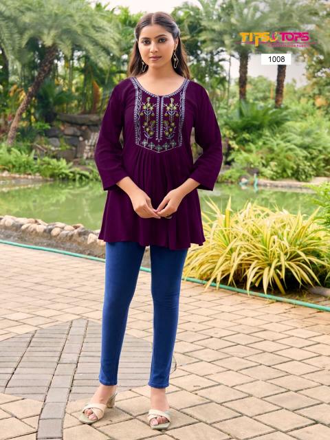 Tips & Tops Sana vol 5 catalog short kurti wholesale