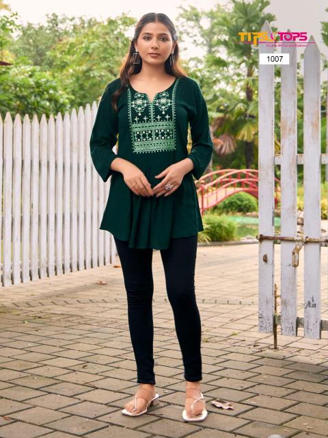 Tips & Tops Sana vol 5 catalog short kurti wholesale