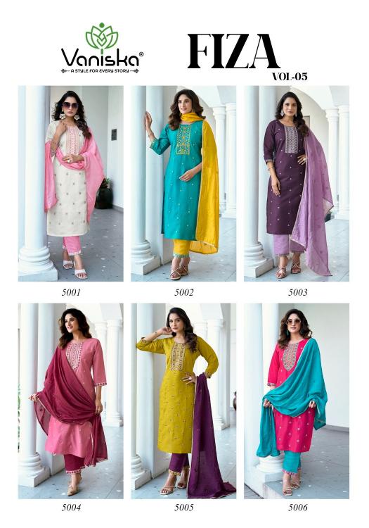 Vaniska Fiza Vol 5 catalog cheapest kurti wholesale market in delhi
