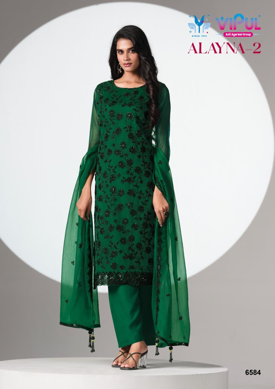 Vipul Alayna vol 2 catalog salwar kameez fabric wholesale