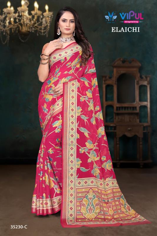 Vipul Elaichi 35230 catalog gujarat saree wholesalers
