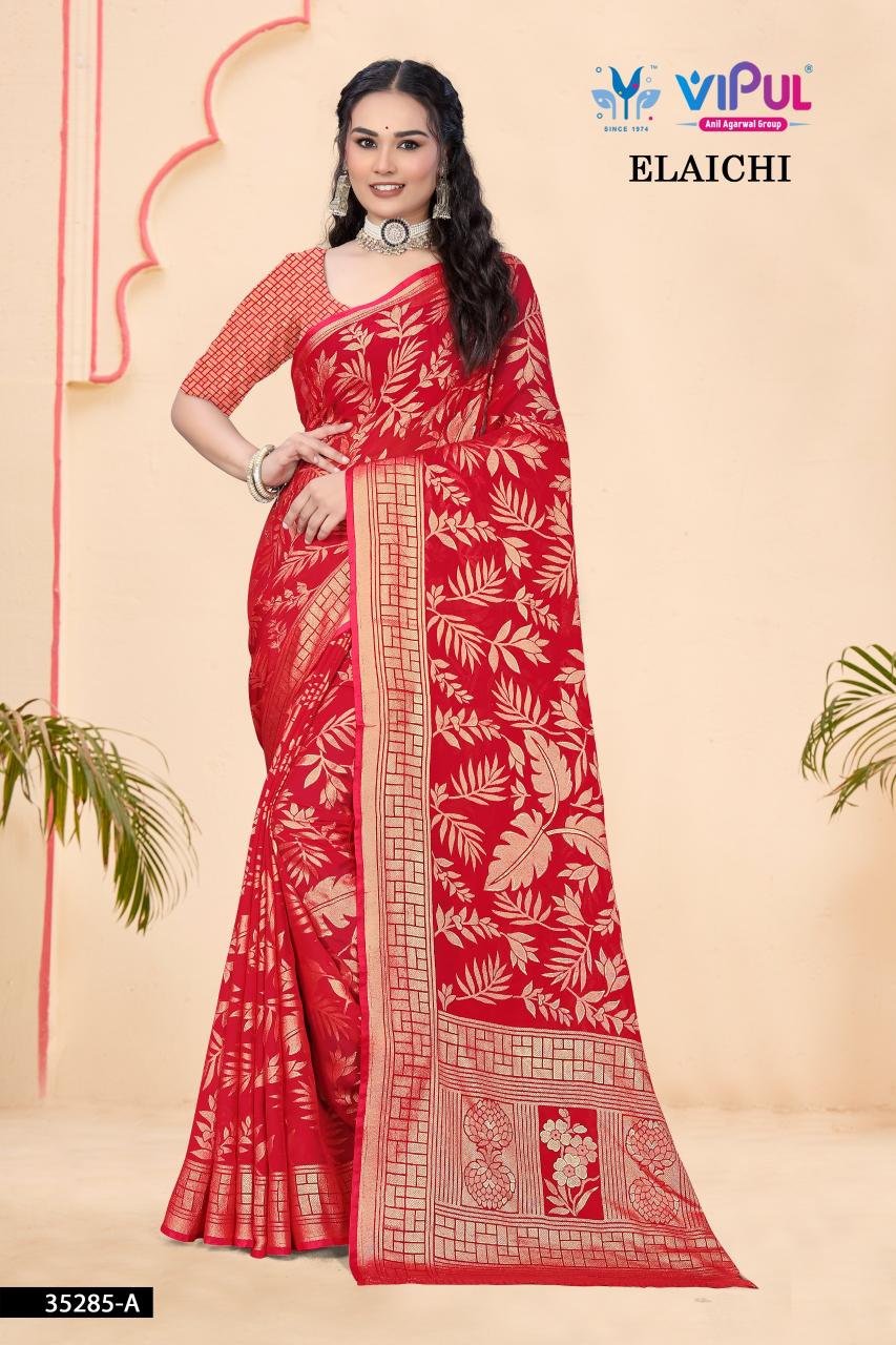 Vipul Elaichi 35285 catalog sarees surat