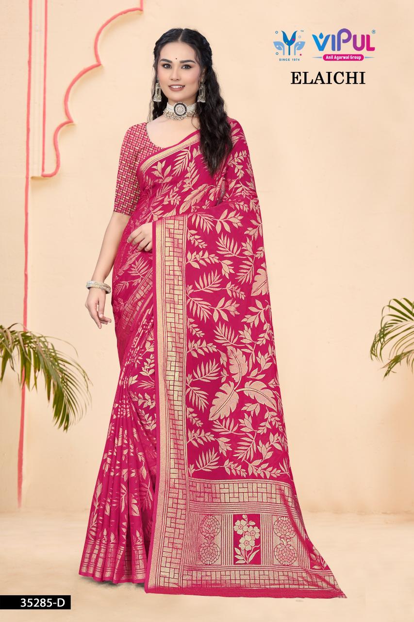 Vipul Elaichi 35285 catalog sarees surat