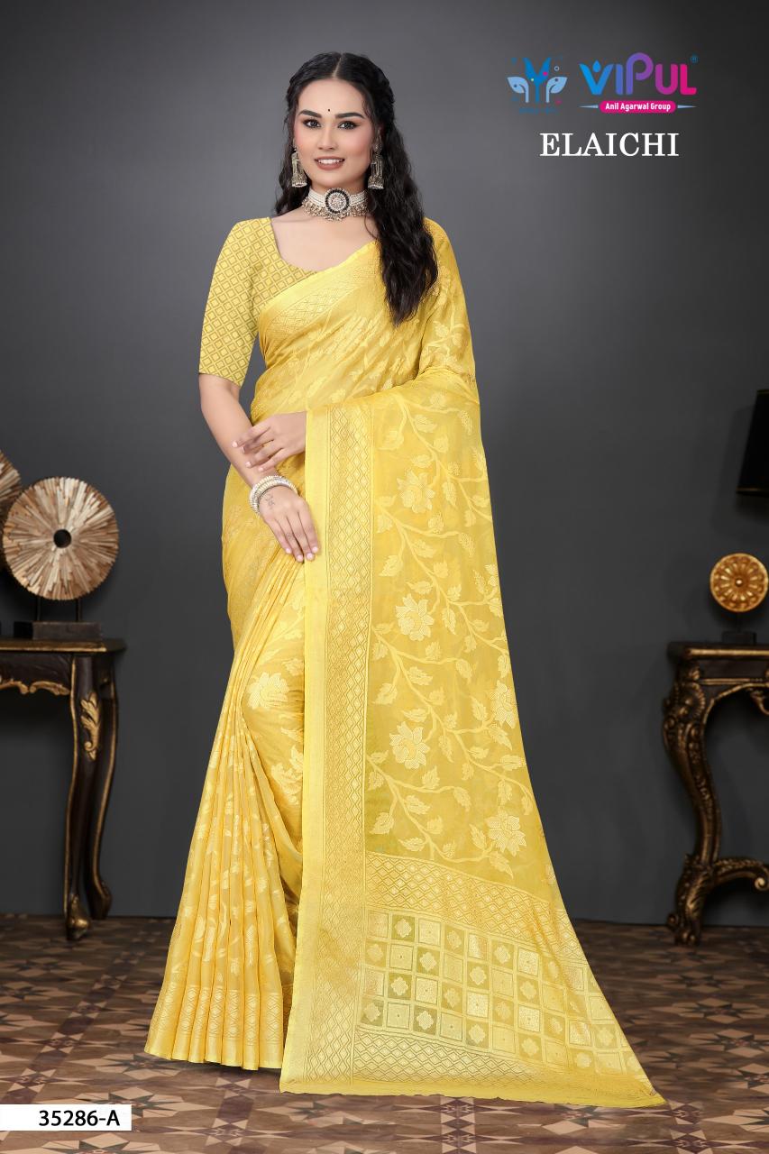 Vipul Elaichi 35286 catalog surat 1200 rpuies saree buy