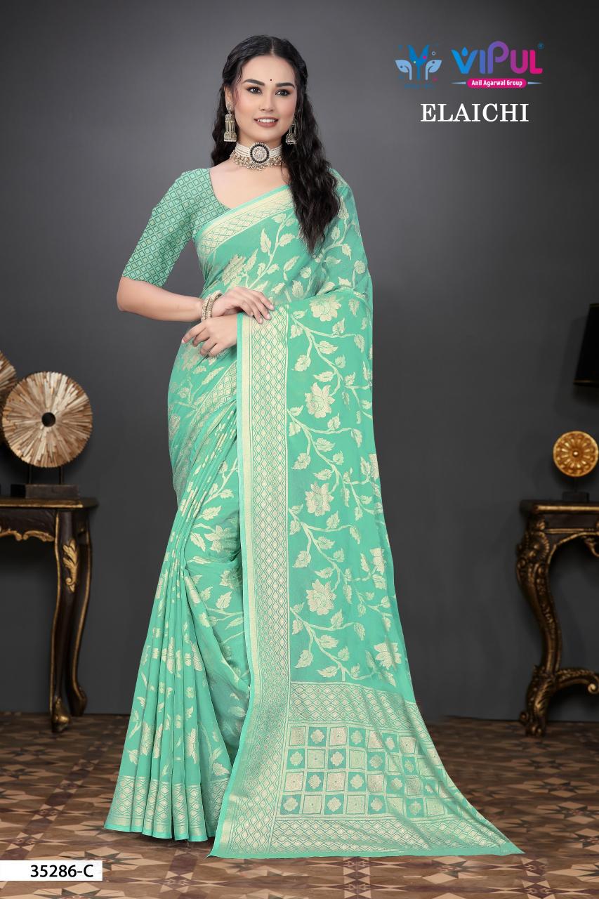 Vipul Elaichi 35286 catalog surat 1200 rpuies saree buy