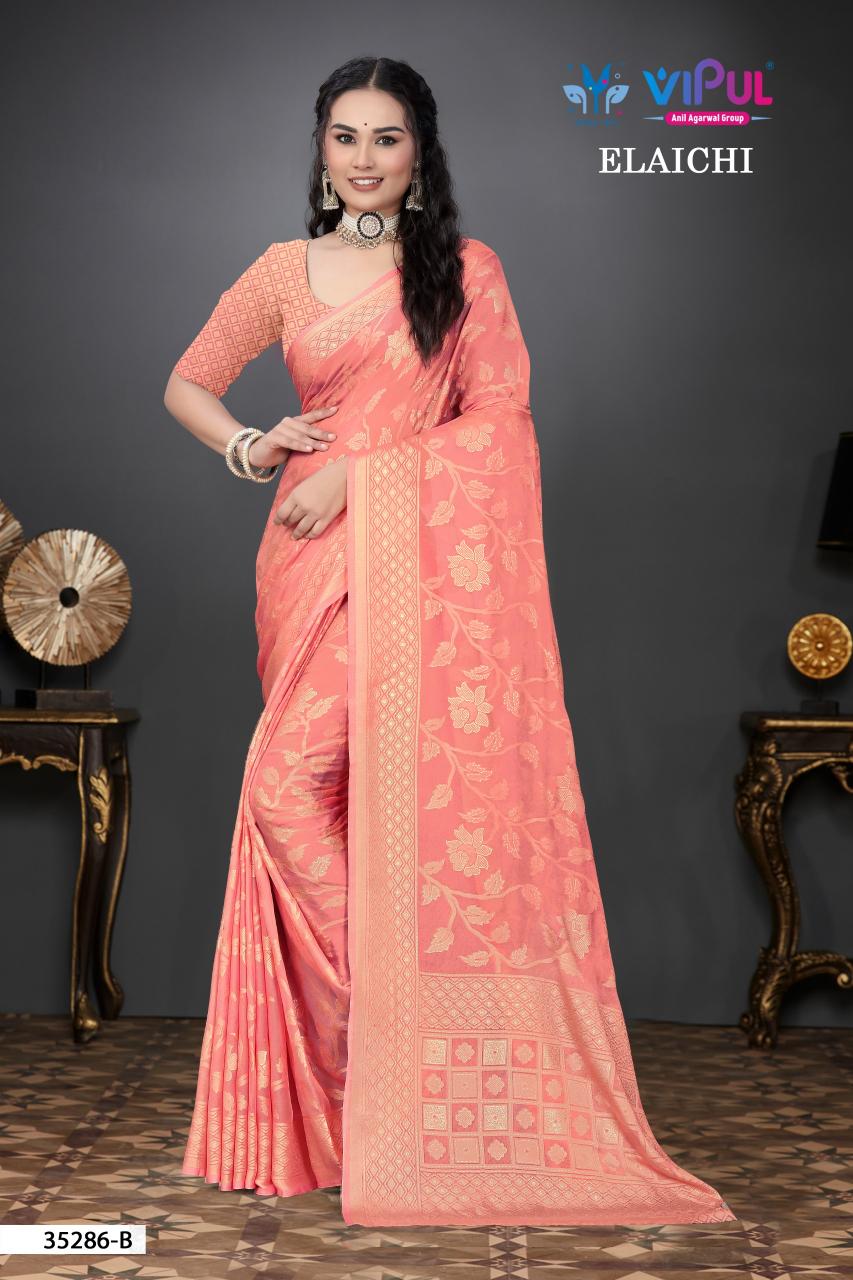 Vipul Elaichi 35286 catalog surat 1200 rpuies saree buy