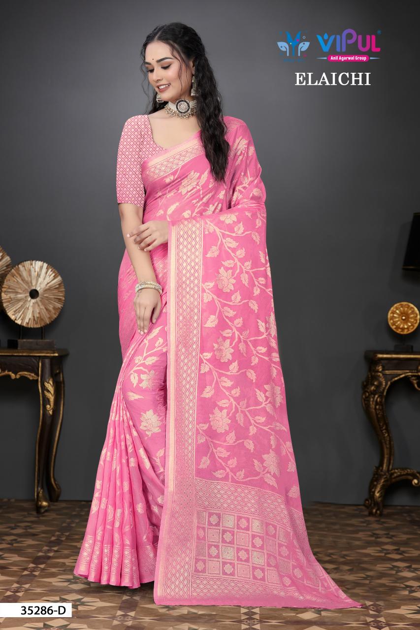 Vipul Elaichi 35286 catalog surat 1200 rpuies saree buy
