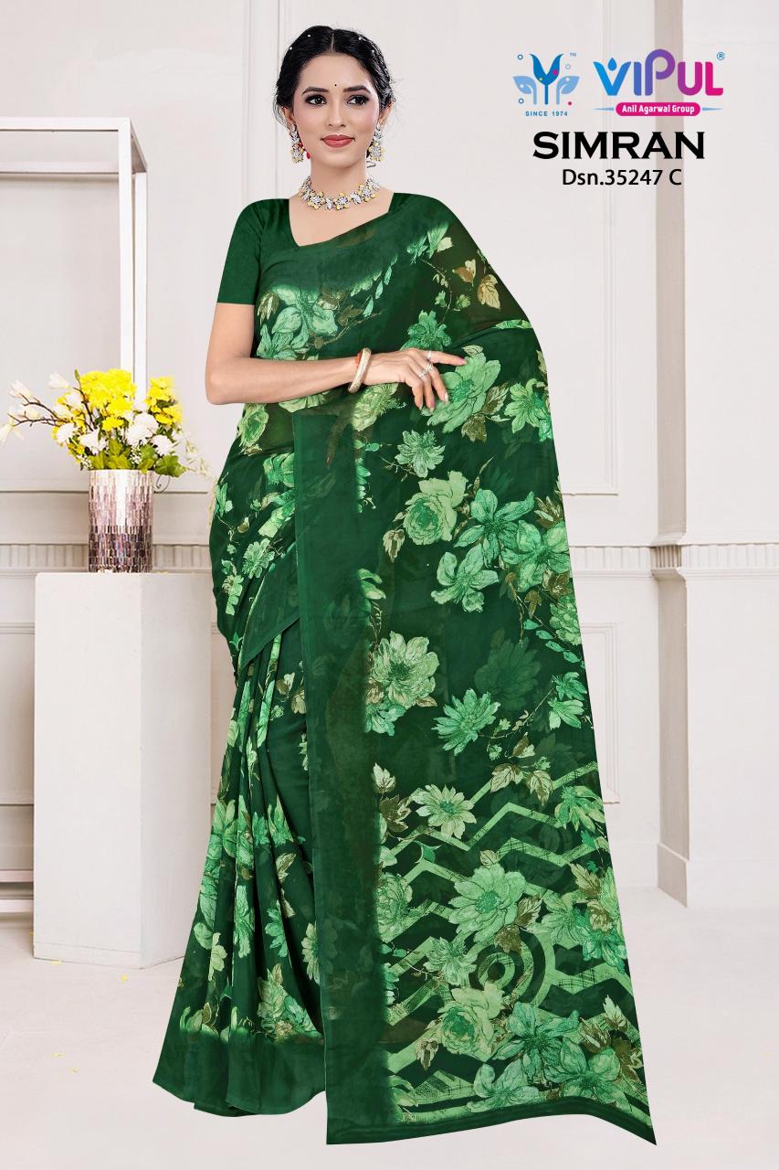 Vipul Simran 35247 catalog saree wholesale rate