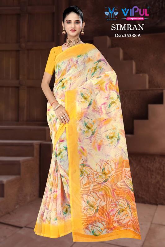 Vipul Simran 35338 catalog saree wholesale in india