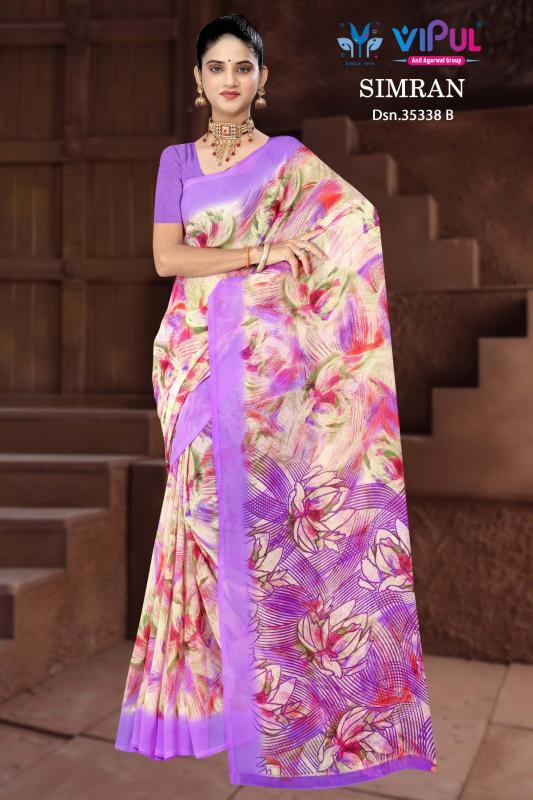 Vipul Simran 35338 catalog saree wholesale in india