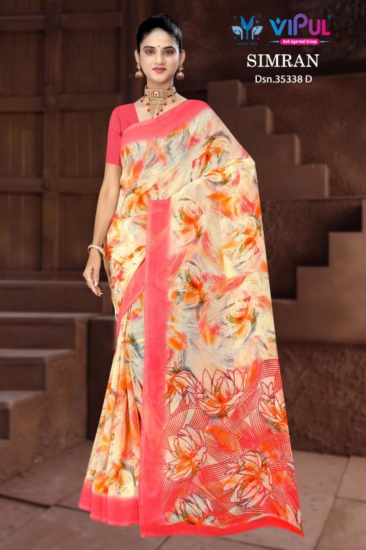 Vipul Simran 35338 catalog saree wholesale in india