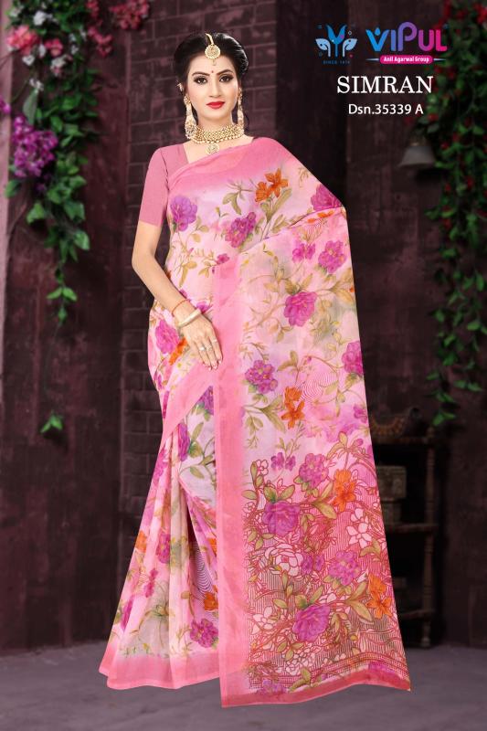 Vipul Simran 35339 catalog online saree shopping in surat