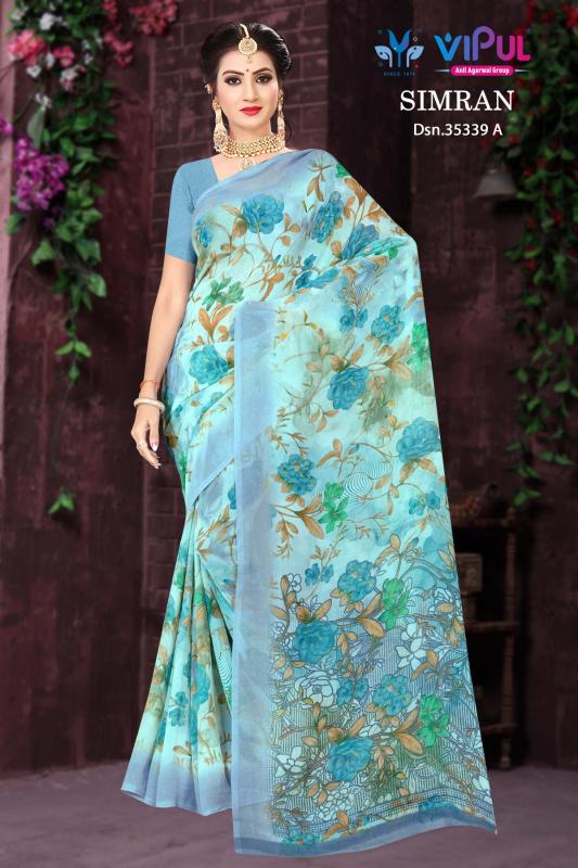 Vipul Simran 35339 catalog online saree shopping in surat