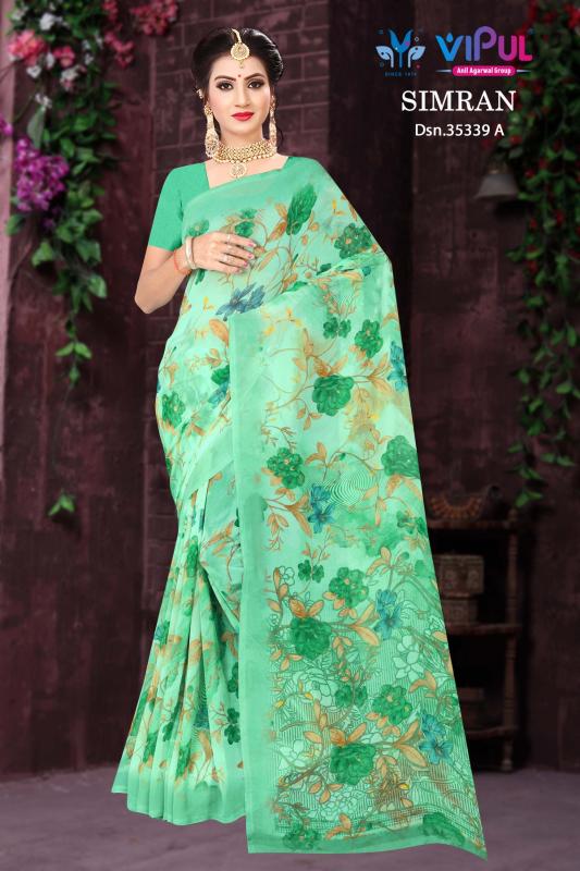 Vipul Simran 35339 catalog online saree shopping in surat