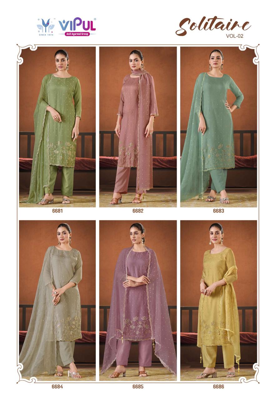 Vipul Solitaire Vol 2 wholesale salwar kameez from pakistan