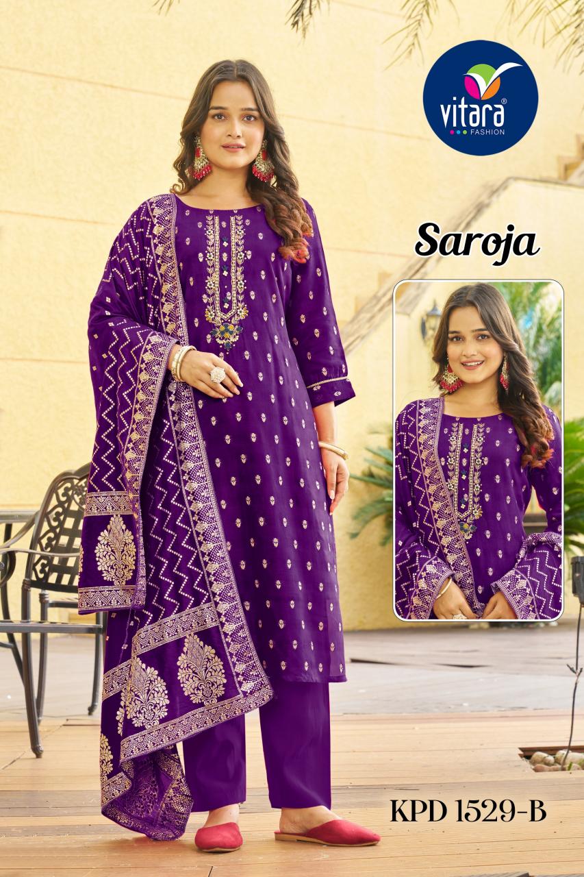 Vitara Saroja catalog best designer kurtis mumbai wholesale