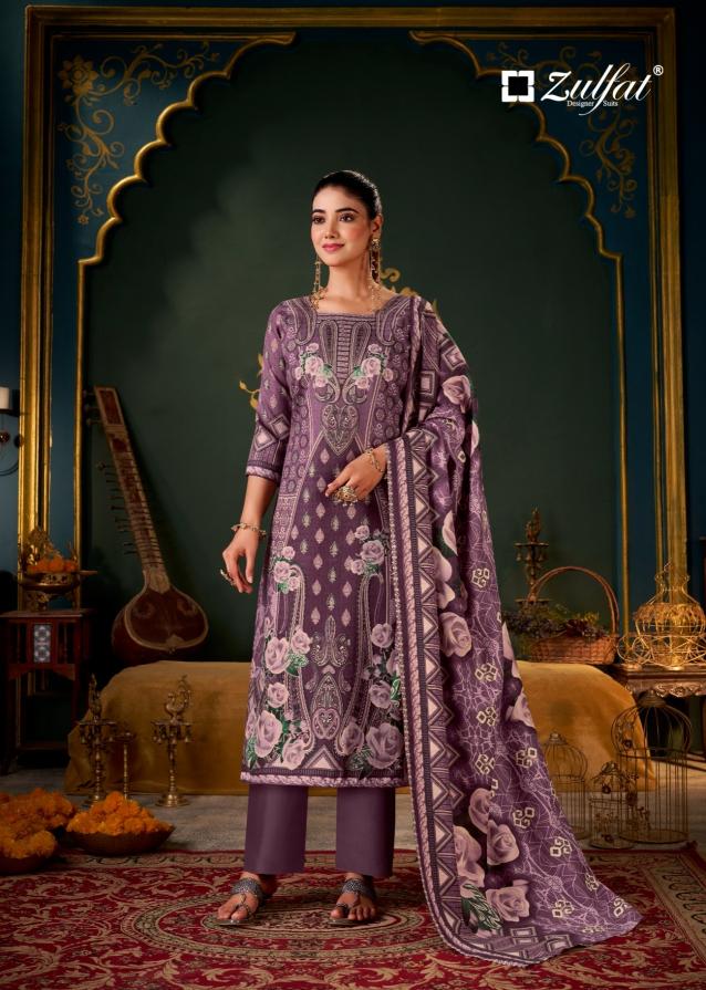 Zulfat Sameera catalog ladies dress material wholesalers in kolkata