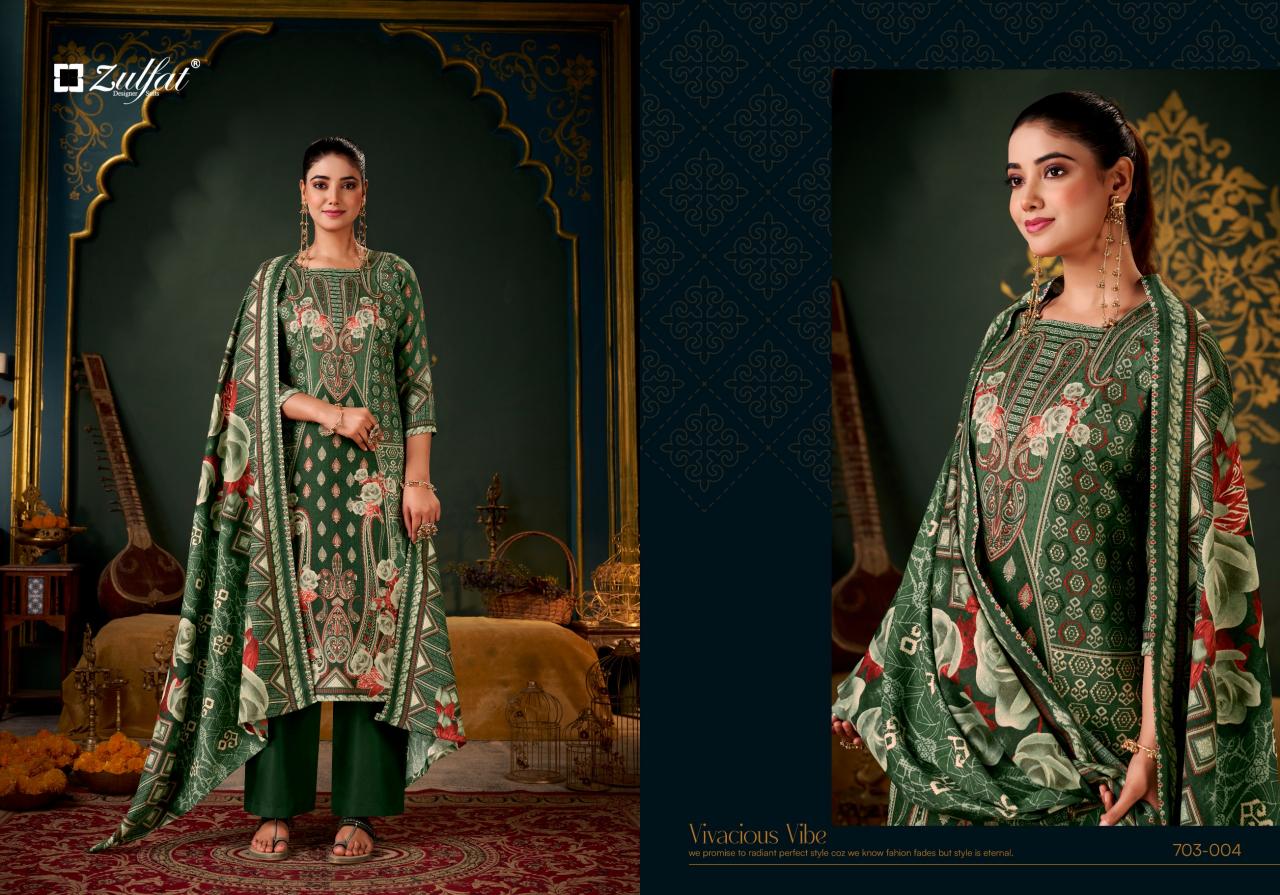 Zulfat Sameera catalog ladies dress material wholesalers in kolkata