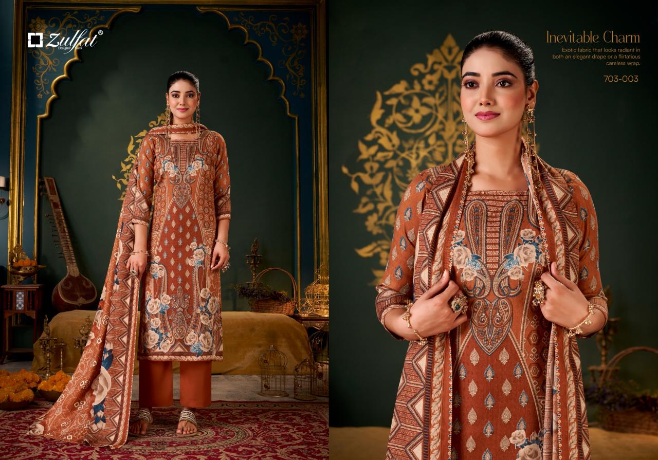 Zulfat Sameera catalog ladies dress material wholesalers in kolkata