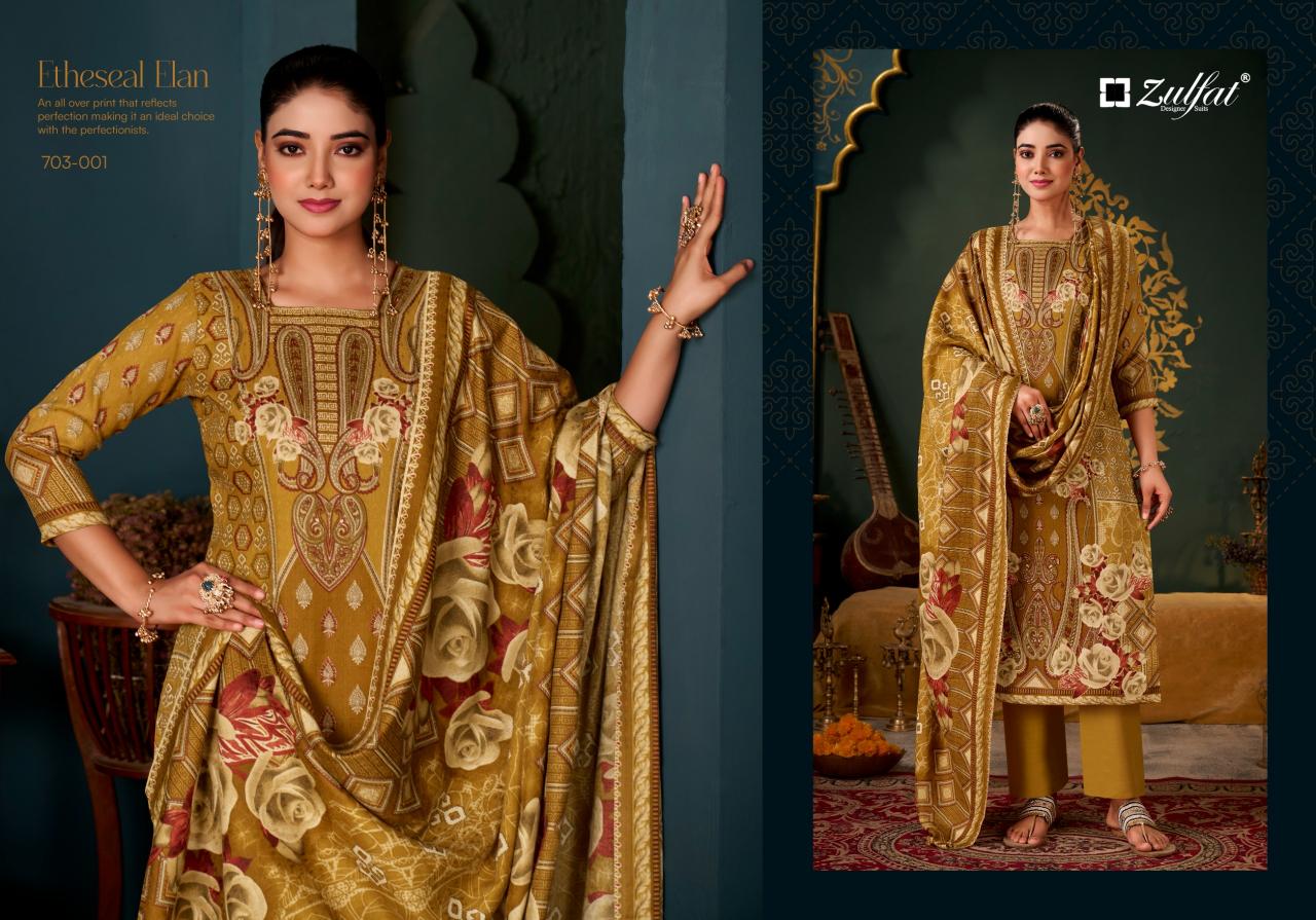 Zulfat Sameera catalog ladies dress material wholesalers in kolkata