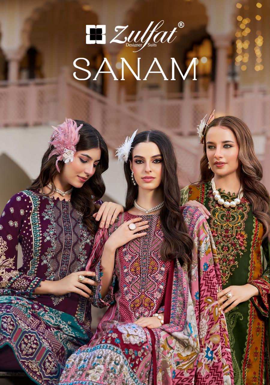 Zulfat Sanam catalog cheap dress material wholesale market at delhi