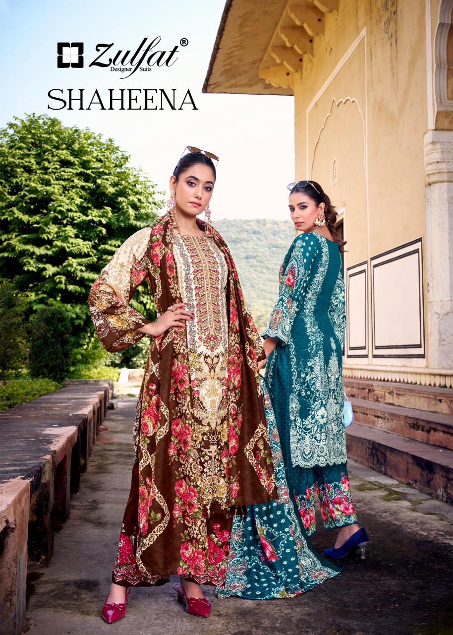 Zulfat Shaheena catalog kolkata dress material wholesale