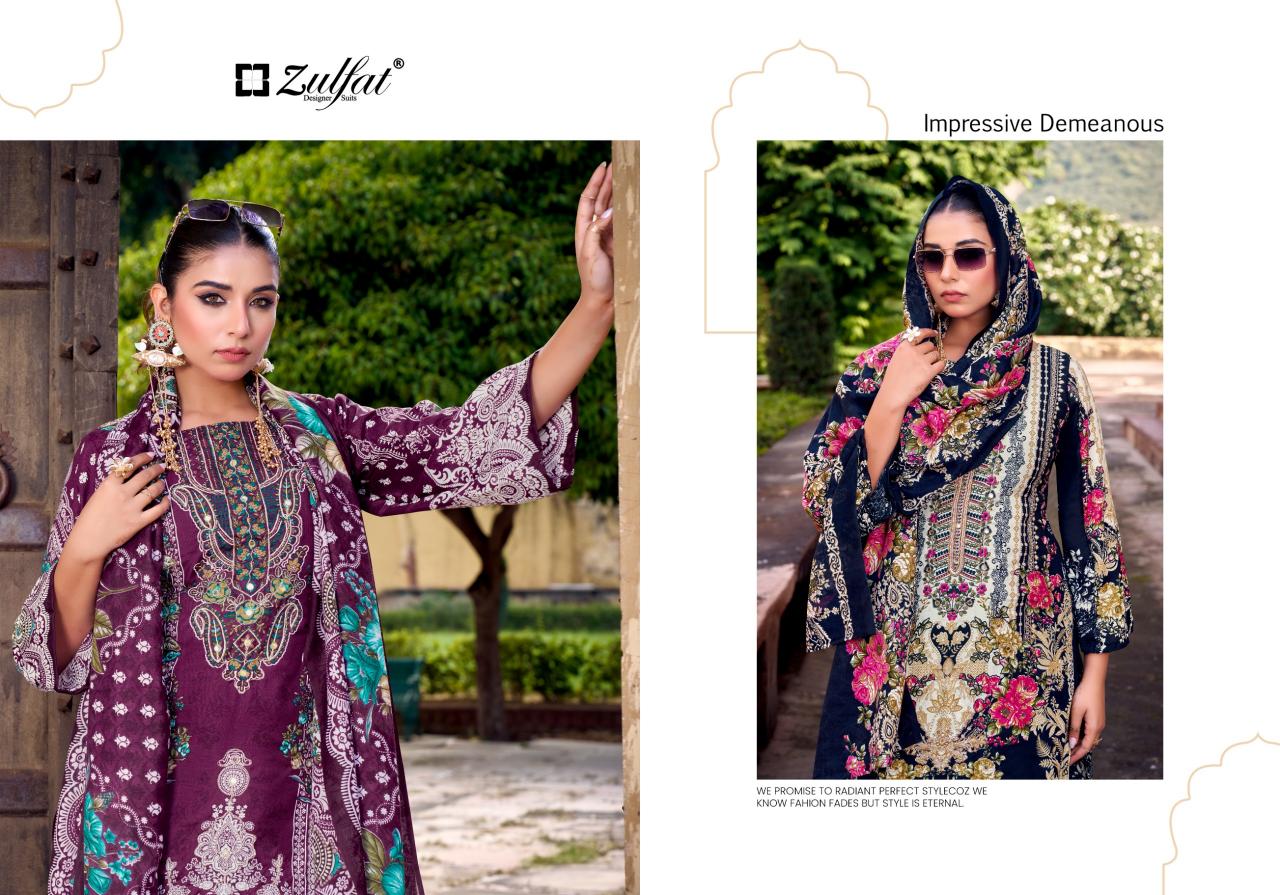 Zulfat Shaheena catalog kolkata dress material wholesale